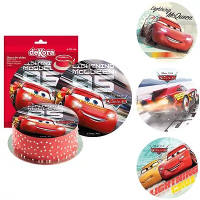 Edible Cake Pads Cars Lightning McQueen Cake Topper Cake Decor Birthday • £5.10