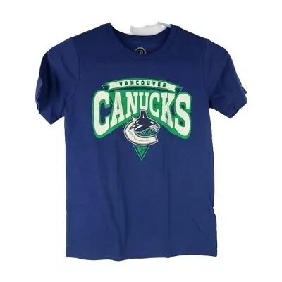 NHL Vancouver Canucks T-Shirt Womens Small Hockey Shark Short Sleeve Tee • $3.12