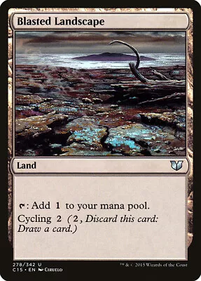 Blasted Landscape Commander 2015 NM Land Uncommon MAGIC MTG CARD ABUGames • $2.89