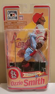 OZZIE SMITH McFARLANE COOPERSTOWN COLLECTION SERIES 8 CARDINAL VARIANT 831/2000 • $45