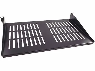 CNAweb 1U 19-Inch Vented Rackmount Shelf For Network Cabinet Rack 11  Deep • $27.50