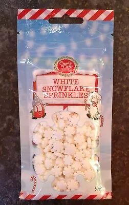 £3.50 • Buy White Snowflake Sprinkles Cake Decorations Christmas Sugar Icing Freepost 