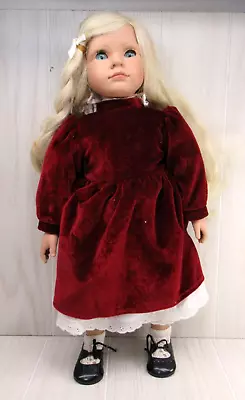 Heidi Ott Meet Beth Doll Best Friends 18” Blonde Hair Red Velvet Dress 1996 • $24.99