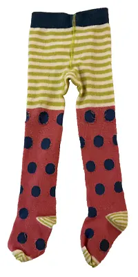 Matilda Jane Pink Blue Polka Dot Green Stripe Tights 12-24 Months Baby Toddler • $12