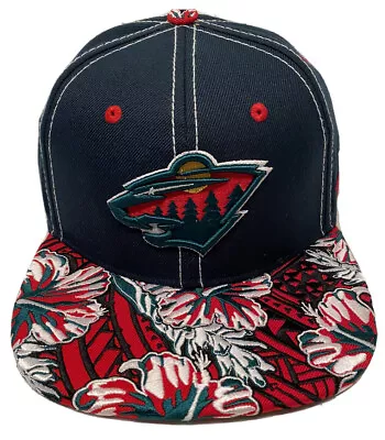 Zephyr NHL Minnesota Wild  Luau  Flat Bill SnapBack Hat BRAND NEW WITH TAGS • $49.99