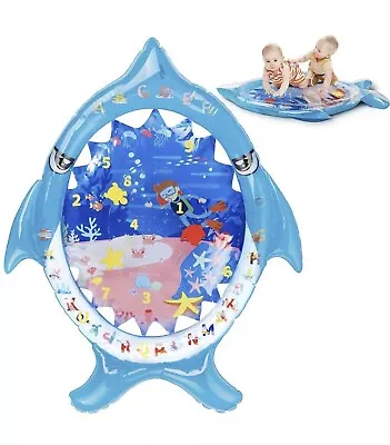 $18.99 • Buy Soopotay Tummy Time Baby Water Play Mat Infant Toy Inflatable For 3 Mo + New