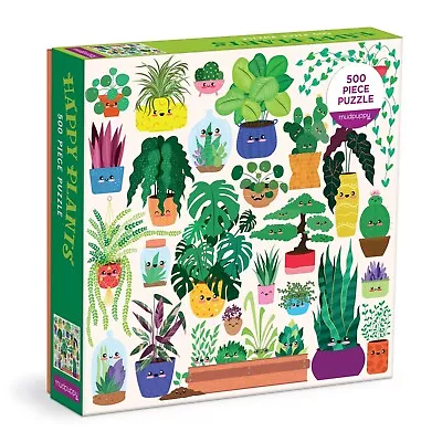 Happy Plants 500 Piece Jigsaw Puzzle Mudpuppy New • $19.99