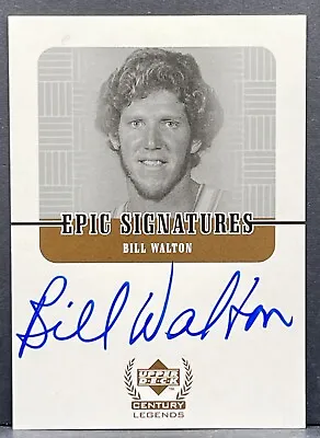 1999 Upper Deck Century Legends Epic Signatures Bill Walton HOF On-Card Auto  • $59.95