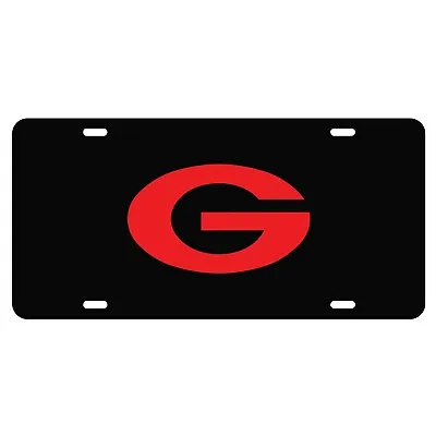 UGA Bulldogs Black - Georgia Red Acrylic G License Plate / Car Tag  • $24.95