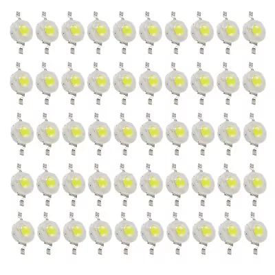 50pcs 1W 50000 Hours Life Span High Power LED SMD Chip Lamp Beads COB • $14.98