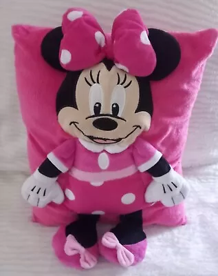 Disney Minnie Mouse Bow Plush Character Pillow And Slippers Combo • $28.99