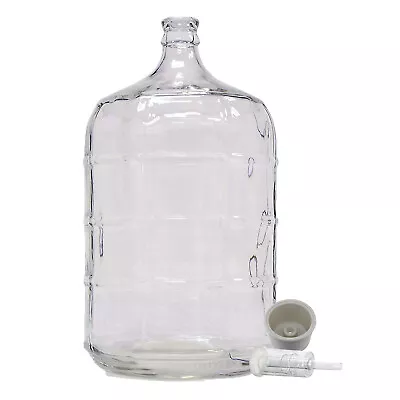 Home Brew Ohio 6 Gallon Glass Carboy With Drilled Bung And Three-Piece Airlock • $69.99
