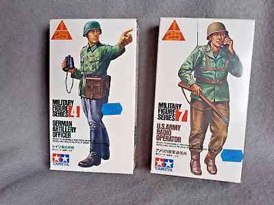 Tamiya 1/25 Scale 1980 Military Figures X 2 German Officer & US Radio Operator • £7.50