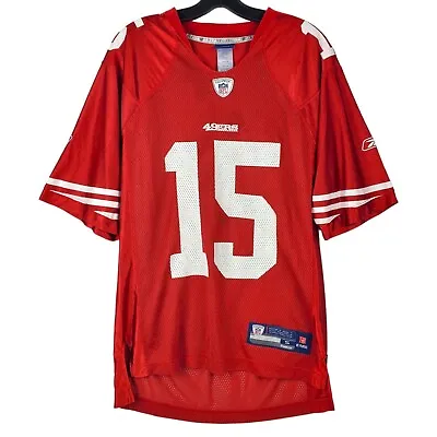 SAN FRANCISCO 49ERS Jersey Adult Small Red MICHAEL CRABTREE #15 REEBOK NFL • $39.97