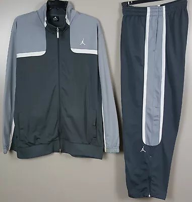 Jordan Basketball Track Suit Jacket + Pants Set Cool Grey Rare (size 3xl / 2xl) • $143.99