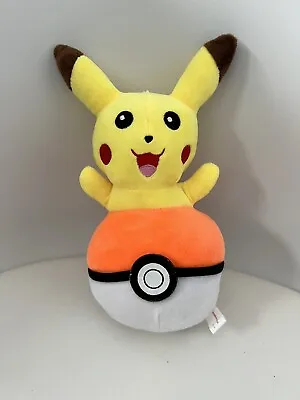 Pokemon Plush - Pikachu In Pokeball 18cm Pikachu - Suction Hang Soft Toy • $12.50