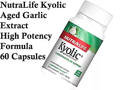 NUTRALIFE Kyolic Aged Garlic Extract High Potency Everyday Formula 60 Capsules • $32.80