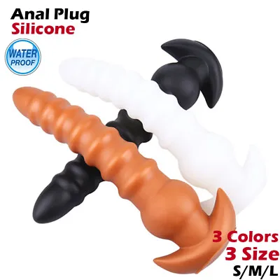 XXL Big Anal Snake Silicone Colon Snake Dilator Dildo Dong Butt Plug Sex Toy • $46.15