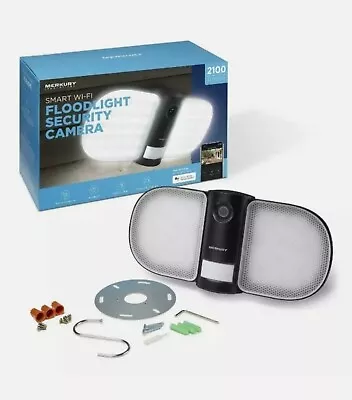 Merkury Innovations Smart Floodlight 1080P Camera2.4 Ghz Wifi Night Vision NIB • $89.99