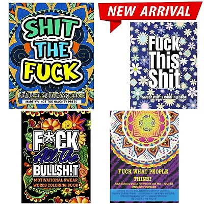 Adult Colouring Books Swear Word Release Your Anxiety Paperback Funny Gift UK • £4.39