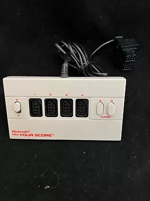 Nintendo NES Four Score Controller Adapter NES-034A - Tested-3 W Manual! • $24.99