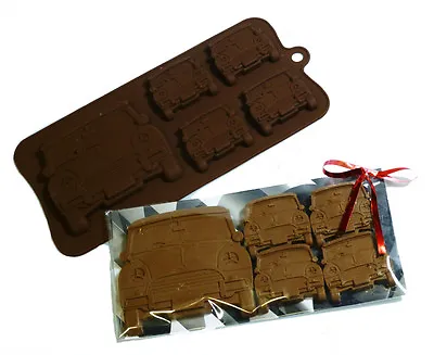 4+1 Mini Cooper Classic Car Silicone Mould Chocolate Candy Resin Wax Melt Soap  • £5.99