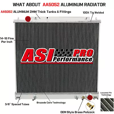 4 Row Aluminum Radiator For 1994-2007 Mitsubishi Delica L400 Spacegear 4cyl AT • $259