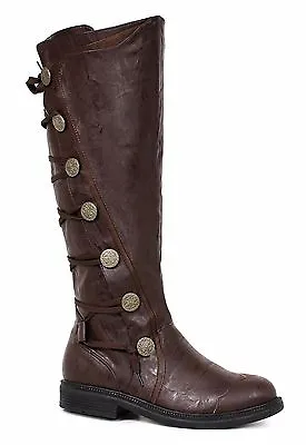 Brown Steampunk Space Captain Victorian Pirate Jedi Knight Luke Costume Boots • $78.95