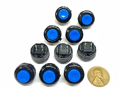 10 Blue Push Button Switch Normally Closed N/C Momentary 14mm DS-500 E30 • $12.07