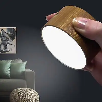 MagLight Magnetic 360° Rotatable LED Wall Light - Sapele Wood • £34.45