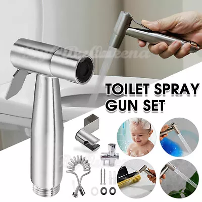 Hand Held Shower Head Douche Toilet Bidet Spray Wash Jet Shattaf Diverter & Hose • £12.30