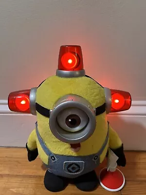 Minions Despicable Me Talking Fire Alarm Flashing Lights Plush Megaphone BeeDoo • $26.99