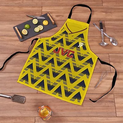 £16.99 • Buy Arsenal 1992 Away Football Shirt Yellow Retro Personalised Showerproof Apron