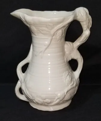 Mikasa VK403 Dorothy James Kent England White Semi- Porcelain Pitcher In EUC • $30