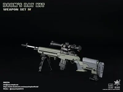 1/6 Scale Doom's Day Kit Weapon Set IV - Green M14 Rifle - MINT IN BOX • $100