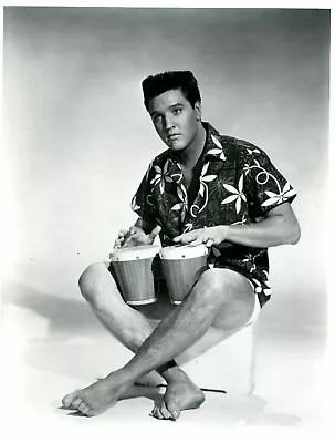 Elvis Presley Barefoot Blue Hawaii Black And White 8x10 Picture Celebrity Print • $4