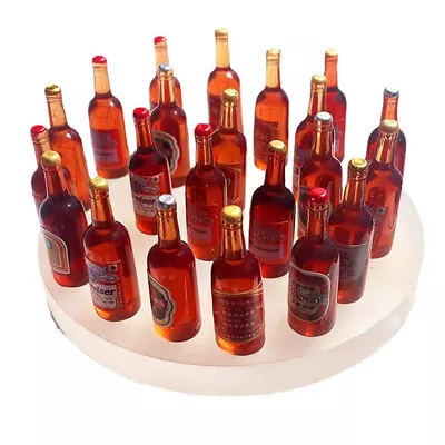 10Pcs Dollhouse Miniature Wine Bottles Pretend Play Doll Food Drink Doll House • $7.01