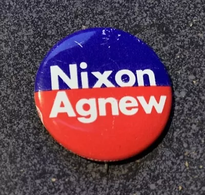 RICHARD NIXON / SPIRO AGNEW For President 1 1/8  Campaign Button Button / Pin • $7.25