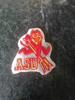 Vtg ASU Sun Devils Football Patch Iron On Embroidered 80s Logo College 2” Rare • $3.95