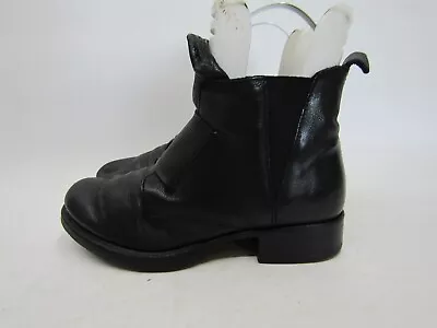 MIZ MOOZ Womens Size 38 EUR Black Leather Zip Ankle Fashion Boots Bootie • $45.59