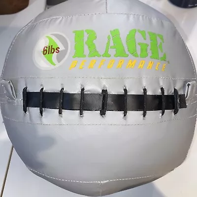 RAGE Fitness Performance Medicine Ball Gray 6 LB Core Workout Wall Ball • $40