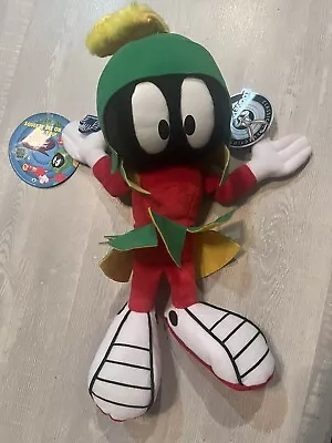 Vintage TALKING Looney Tunes MARVIN The MARTIAN Plush By Applause Works NWT • $28.99