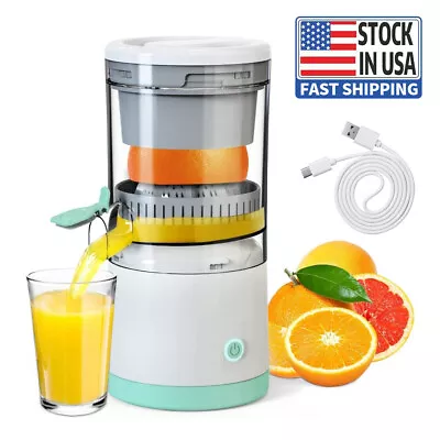 Citrus Juicer Lemon Squeezer Orange Juice Fruit Machine Kitchen USB Rechargeable • $20.04