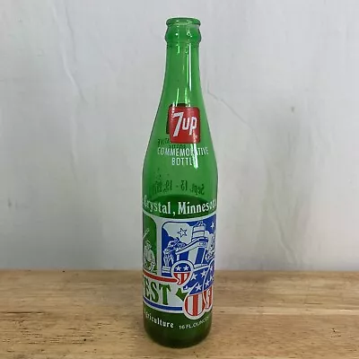 Vintage 7up Farmfest 1976 Bicentennial Commemorative Soda Bottle Lake Crystal MN • $9.95