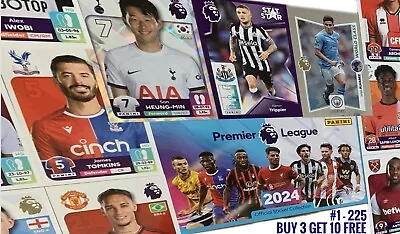 Panini FOOTBALL 2024 Premier League 23/24 STICKERS #1-225 Buy 3 Get 10 Free • £1.79