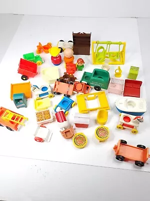 Vintage Fisher Price Little People Lot - People - Accessories Outdoors Camping  • $55.90