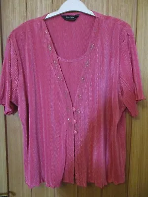 £3 • Buy Size Xxl 22/24 Dressy  Blouse - From Forever By Michael Gold