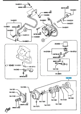 MAZDA RX-7 93-95 COSMO 90-95 Genuine 13B 20B Engine Oil Pump NF01-14-100 OEM • $400.01