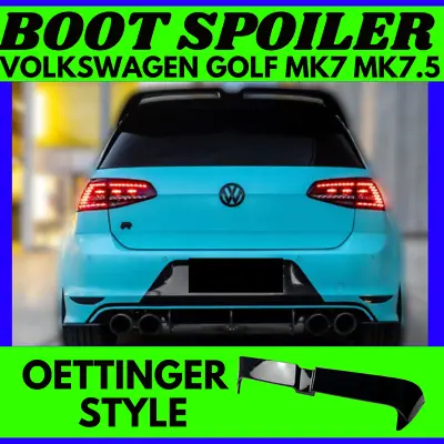 Fits GTI & R Mk7 Mk7.5 Volkswagen Hatch Boot Wing Oettinger Style GLOSS Black VW • $189.99