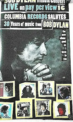 $17.99 • Buy Bob Dylan / Original Poster 30 Years Tribute Concert - Exc New Cond. / 24 X 42  